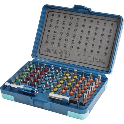 TECWERK Bitsortiment 62-tlg.Schlitz/PH/PZD/TX/6Kt.TECWERK