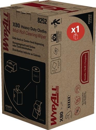 WYPALL Wischtuch WypAll® X80 8252 blau 180 Tü.1-lagig WYPALL