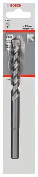 BOSCH Betonbohrer CYL-3, 13 x 90 x 150 mm, d 10 mm, 1er-Pack