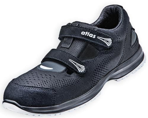 ATLAS Damensicherheitssandale GX 145 ESD Gr.39 W.10 black/white S1P SRC EN20345 ATLAS