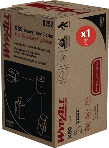 WYPALL Wischtuch WypAll® X80 8252 blau 180 Tü.1-lagig WYPALL