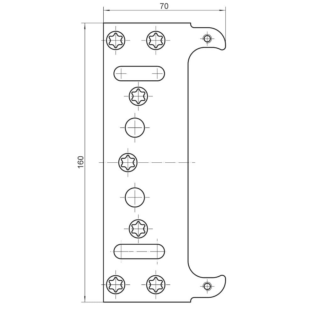 SIMONSWERK Befestigungsplatte TECTUS® TE 240 3D FZ/1,