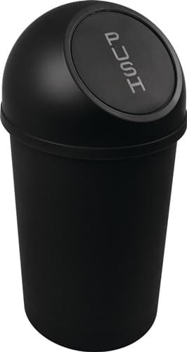 HELIT Abfallbehälter H490xØ253mm 13l schwarz HELIT