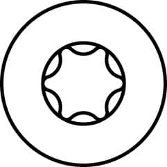 HECO TOPIX-plus A2, Senkkopf mit Frästaschen, Drive, Variables Vollgewinde, blank, gleitbeschichtet