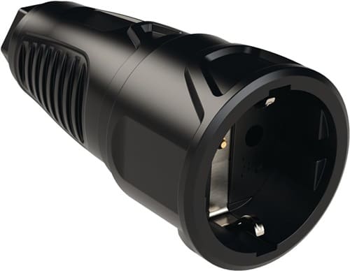 JÄGER DIREKT Schutzkontaktkupplung 10-/16 A 250 V schwarz IP20 VG JÄGER DIREKT