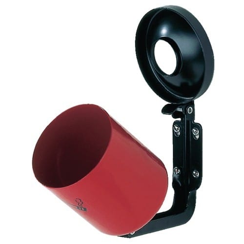 TKG Wandascher Ø90xH100mm neusilber m.Kippvorrichtung TKG