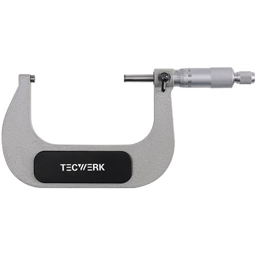TECWERK Bügelmessschraube DIN 863/1 75-100mm Spindel-D.6,5mm TECWERK