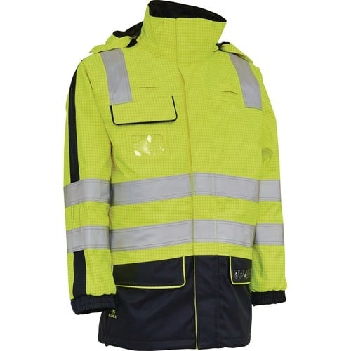 Multinorm-Warnschutzparka SECURETECH Gr.XL gelb/marineblau ELKA RAINWEAR