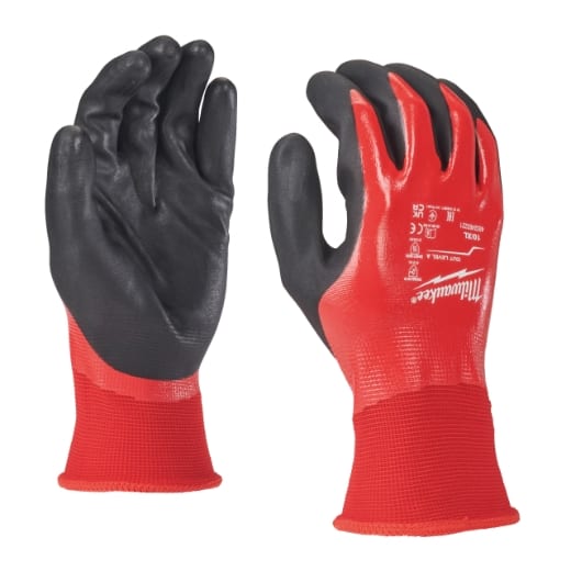 MILWAUKEE Größe 7 (S) 12er Pack Vollgetauchte Schnittschutzhandschuhe Klasse 1/A