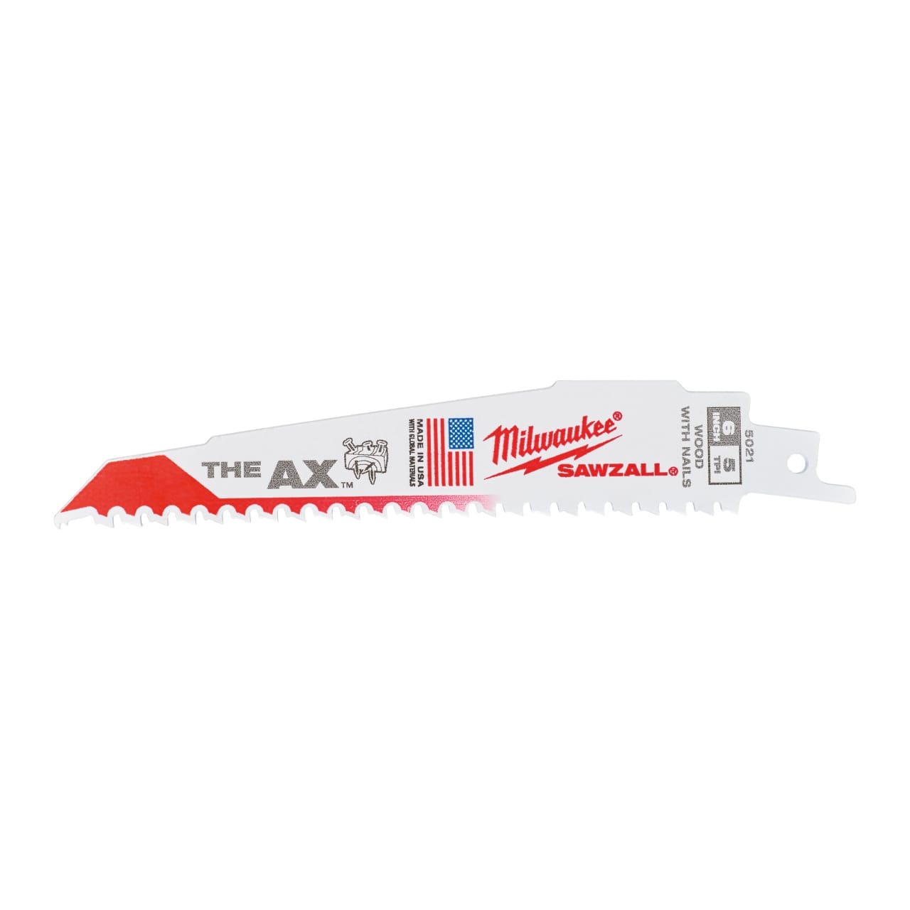 MILWAUKEE 150 x 5 mm (5 TPI) Säbelsägeblatt Demontage THE AX