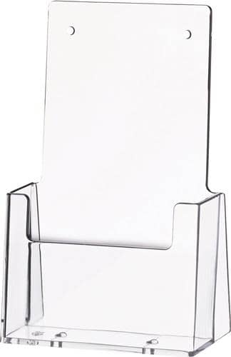 HELIT Tischprospekthalter 1/3 DIN A4/C6 lang Ku.transp.freistehend HELIT