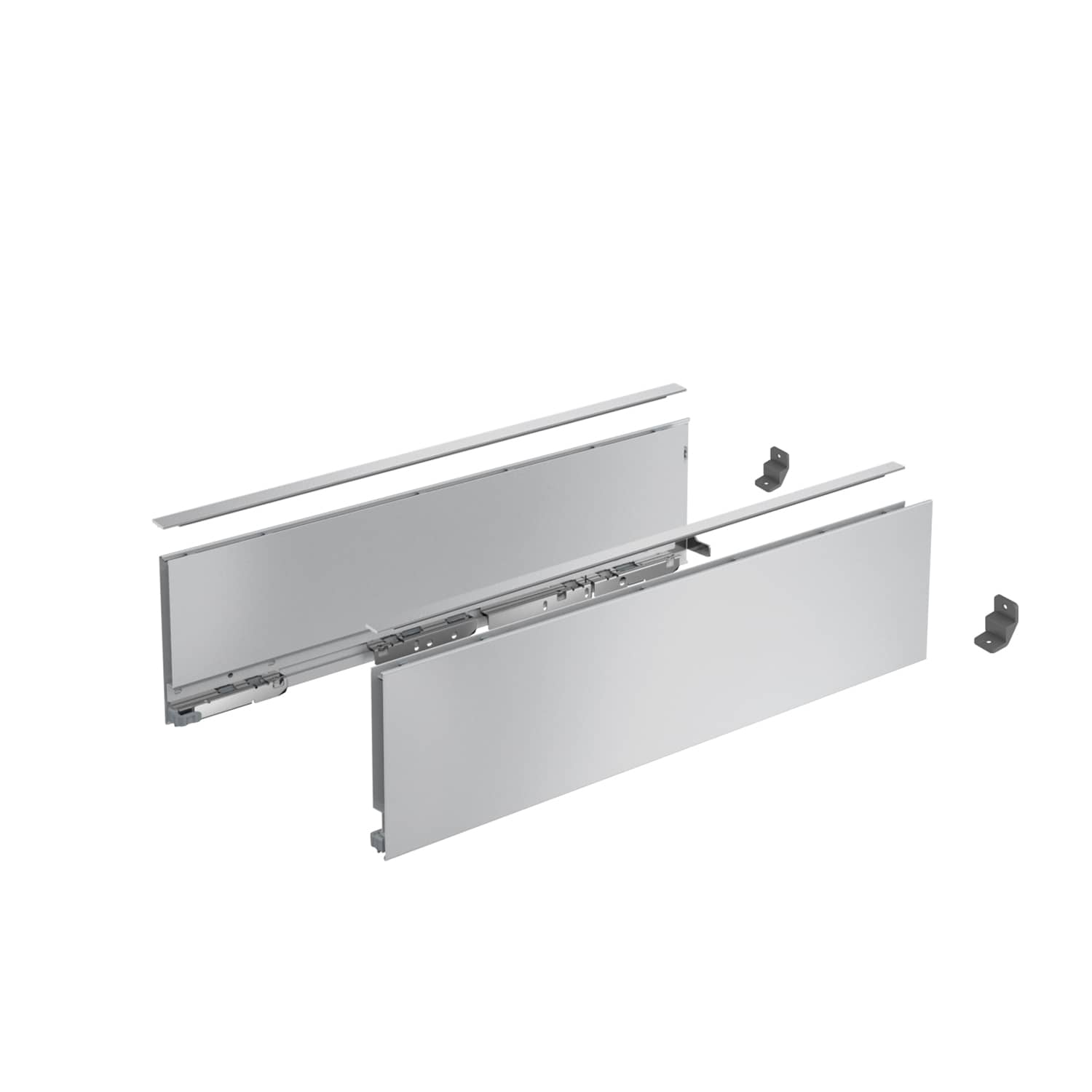 HETTICH AvanTech YOU Set Zarge, Höhe 139 mm x NL 600 mm, silber, links und rechts, 9353351