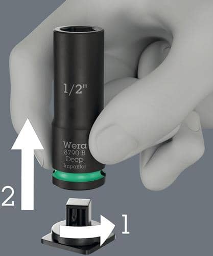 WERA Steckschlüsselsatz 8790 B Impaktor Deep Imperial Set 1 13-tlg.3/8 Zoll WERA