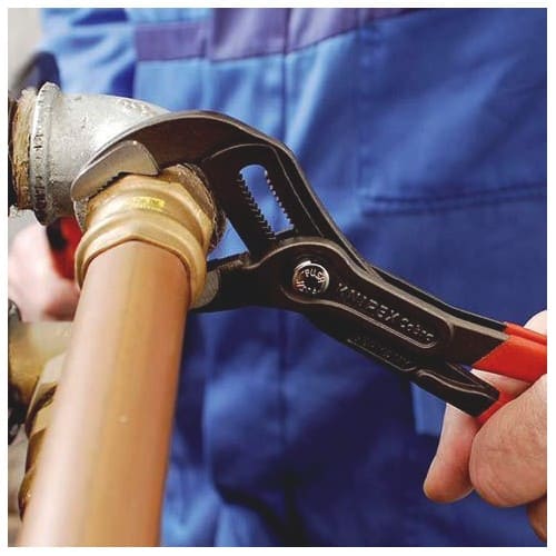 KNIPEX Wasserpumpenzange Cobra® L.125mm Spann-W.27mm verchr.Ku.-Überzug KNIPEX