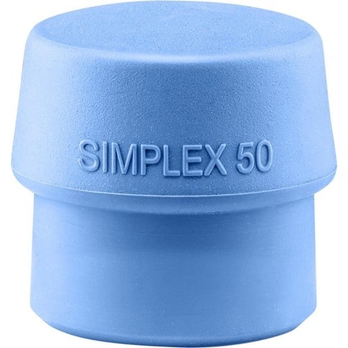 HALDER Schonhammerkopf SIMPLEX Kopf-Ø 50mm TPE-soft blau weich HALDER