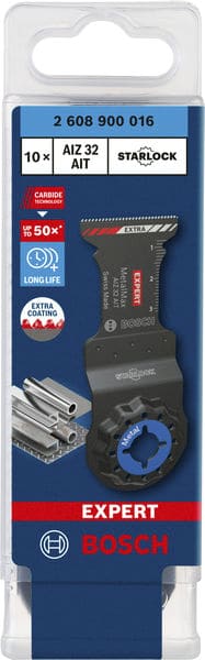BOSCH EXPERT MetalMax AIZ 32 AIT Blätter für Multifunktionswerkzeuge, 40 x 32 mm, 10 Stück. Für oszillierende Multifunktionswerkzeuge