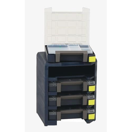 RAACO Sortimentskoffertresor 4x Art.Nr.871545 B.290xT.247xH.342mm HandyBoxxser 4x4x4