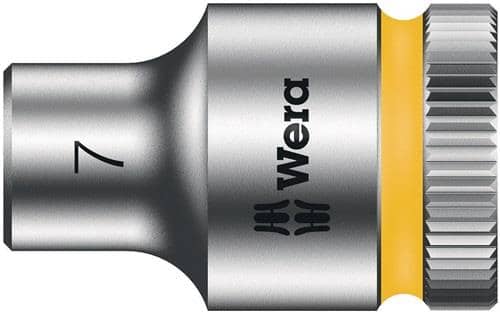 WERA Steckschlüsseleinsatz 8790 HMB Außen-6-kant SW7mm L.29mm Vierkant3/8Zoll CV Wera