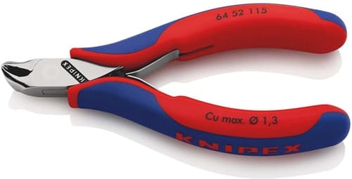 KNIPEX Elektronikvornschn.L.115mm Form 5 Facette nein spiegelpol.Mehrkomp.-Hüllen