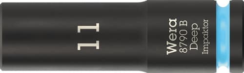 WERA Steckschlüsseleinsatz 8790 B Impaktor Deep 3/8 Zoll 11mm L.63mm WERA