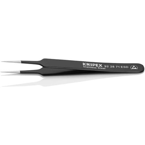 KNIPEX Präzisionspinzette L.110mm ger.nadelfein rostfr.antimagn.elektr.ableitend KNIPEX