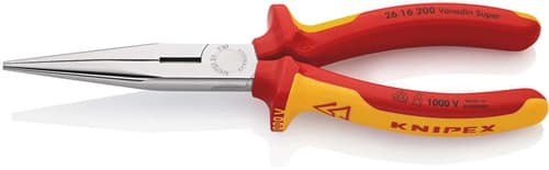 KNIPEX Flachrundzange L.200mm ger.VDE Mehrkomp.-Hüllen KNIPEX