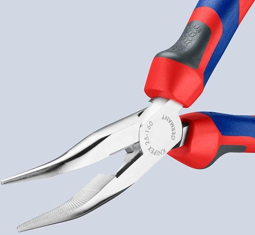 KNIPEX Flachrundzange L.160mm flachrund 40Grad gew.Comfort-Griff KNIPEX