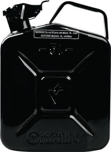 VALPRO Kraftstoffkanister 5l Schwarz RAL 9005 Stahlbl.0,9mm L230xB120xH310mm VALPRO