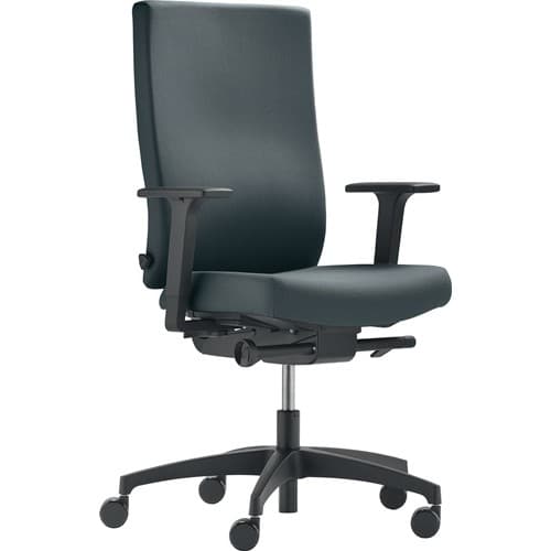 DAUPHIN Bürodrehstuhl m.Synchr.-Techn.Sitztiefe 380-440mm grau 400-520mm