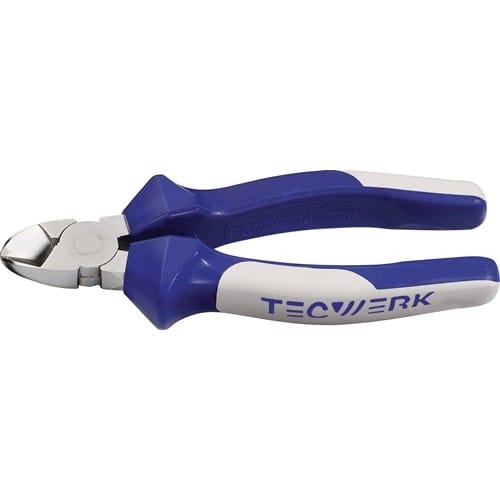TECWERK Seitenschneider L.160mm Kopf verchr.Mehrkomp.-Hüllen max.2mm TECWERK