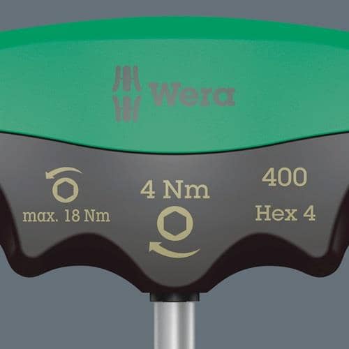 WERA Drehmomentschraubendreher 400 TX TX 20 4 Nm fest eingest.WERA