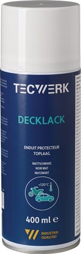 TECWERK Decklack mattschwarz 400ml Spraydose TECWERK
