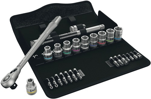 WERA Steckschlüsselsatz Zyklop Metal 28-tlg.1/2 Zoll SW 10-19mm Z.72 6KT WERA