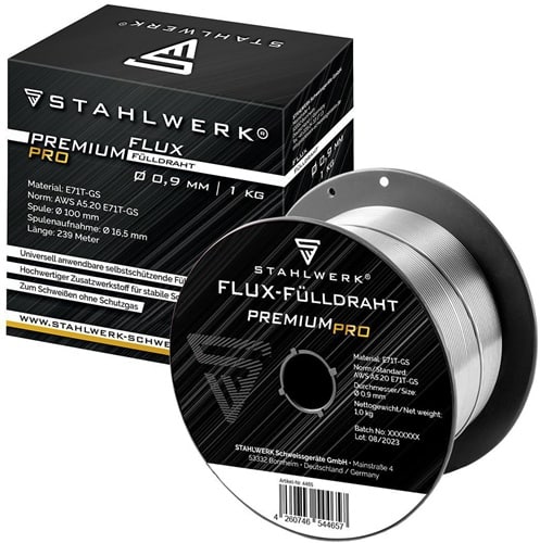 STAHLWERK Fülldraht FLUX E71T-GS D.0,9mm S100/D100 STAHLWERK
