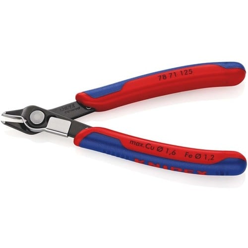 KNIPEX Elektronik-Seitenschneider Super-Knips® L.125mm Form7 Spezialwerkzeugstahl brün.