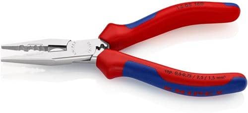 KNIPEX Verdrahtungszange L.160mm 0,5-0,75/1,5/2,5mm² verchr.Comfort-Griff KNIPEX