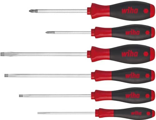 WIHA Schraubendrehersatz 302 HK6 SO 6-tlg.Schlitz/PH Mehrkomponentengriffen