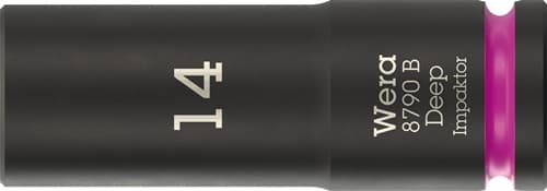 WERA Steckschlüsseleinsatz 8790 B Impaktor Deep 3/8 Zoll 14mm L.63mm WERA