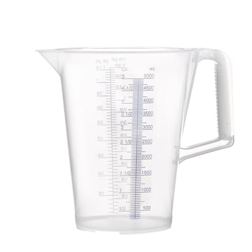 PRESSOL Messbecher 5l blau bedruckte Skala PP PRESSOL