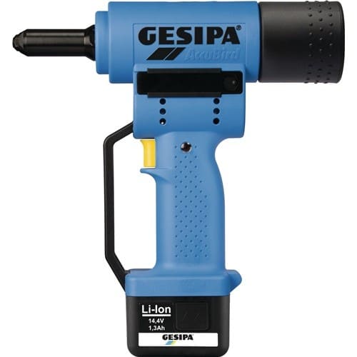 GESIPA Akkublindnietsetzgerät AccuBird® 7-tlg.10000 N im Ku.-Koffer GESIPA
