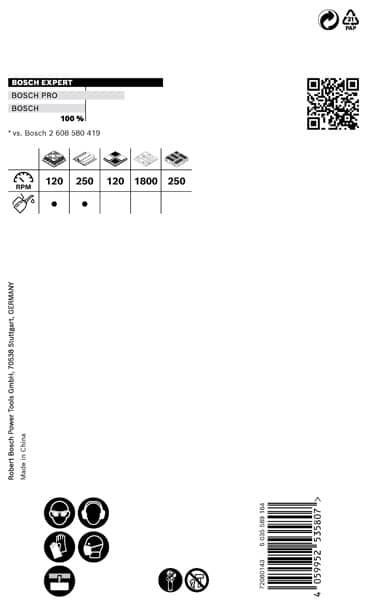 BOSCH EXPERT Tough Material Lochsäge, 70 x 60 mm. Für Dreh- und Schlagbohrer