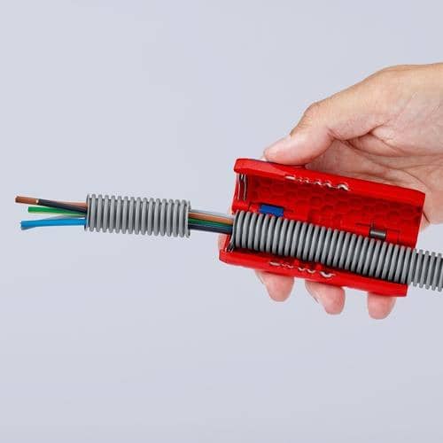 KNIPEX Abmantelungswerkzeug TwistCut Gesamt-L.100mm Arbeitsber.0,2-4 (Litze)mm² KNIPEX