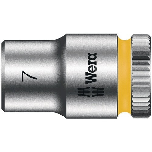 WERA Steckschlüsseleinsatz 8790 HMA Außen-6-kant SW7mm L.23mm Vierkant1/4Zoll CV Wera