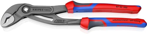 KNIPEX Wasserpumpenzange Cobra® L.300mm Spann-W.60mm pol.Mehrkomp.-Hülle KNIPEX