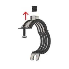 FISCHER Gelenkrohrschelle FGRS Plus 32-37