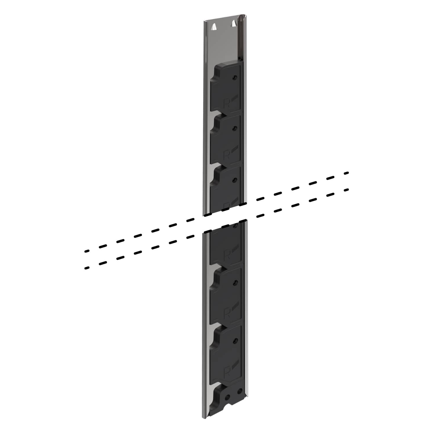 HETTICH Verriegelungsstange Stop Control Plus, Lochreihe 32 mm, Länge 713 mm, rechts, 1067392