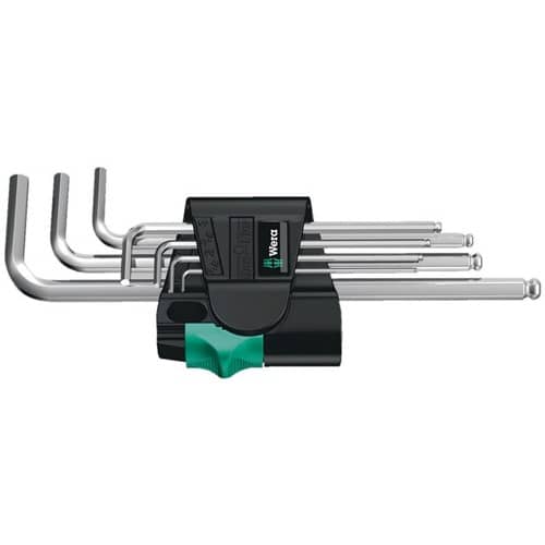WERA Winkelschraubendrehersatz 950 PKL 7-tlg.Ku.-Halter SW 1,5-6mm Kugelk.