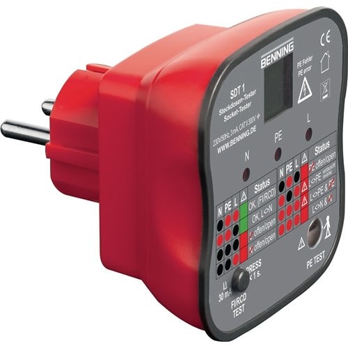 BENNING Steckdosentester SDT 1 z.Prüfung v.Schutzkon.steckd.BENNING
