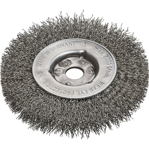 LESSMANN Rundbürste RBE Bohr.12mm Drahtstärke 0,30mm Stahldraht rostfr.ROH 21mm