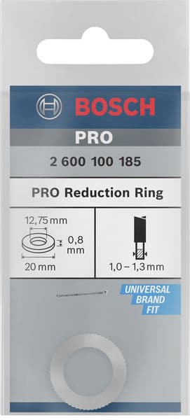 BOSCH Reduzierring für Kreissägeblätter, 20 x 12,75 x 0,8 mm